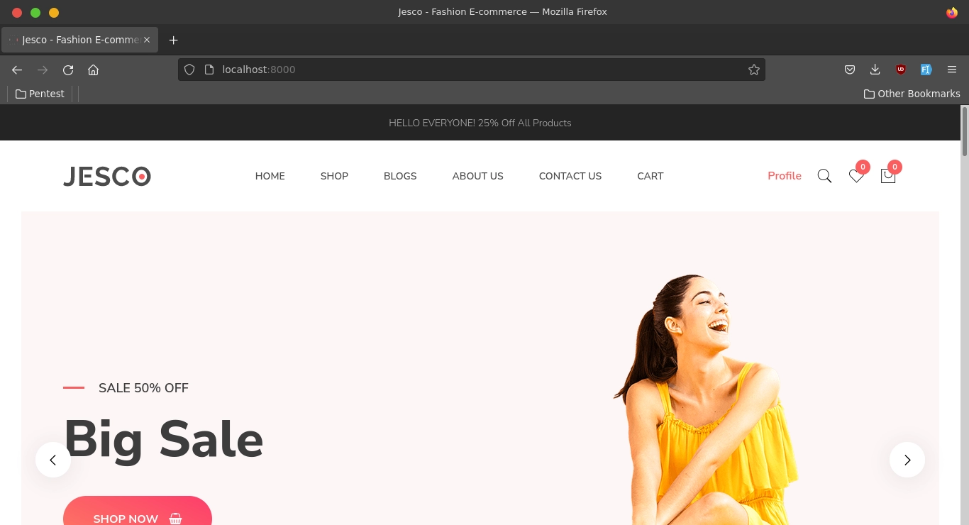 E-Commerce web application (Jesco)